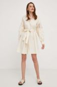 Бавовняна сукня Answear Lab колір бежевий mini розкльошена (3375837)