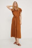 Сукня Answear Lab колір коричневий maxi розкльошена