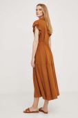 Сукня Answear Lab колір коричневий maxi розкльошена