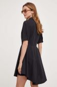 Бавовняна сукня Answear Lab колір чорний mini розкльошена (3389269)