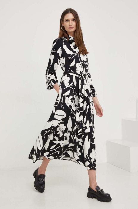 Сукня Answear Lab колір чорний maxi розкльошена (3422650)