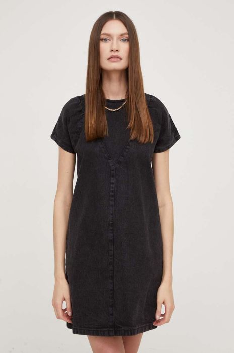 Джинсова сукня Answear Lab колір сірий mini пряма