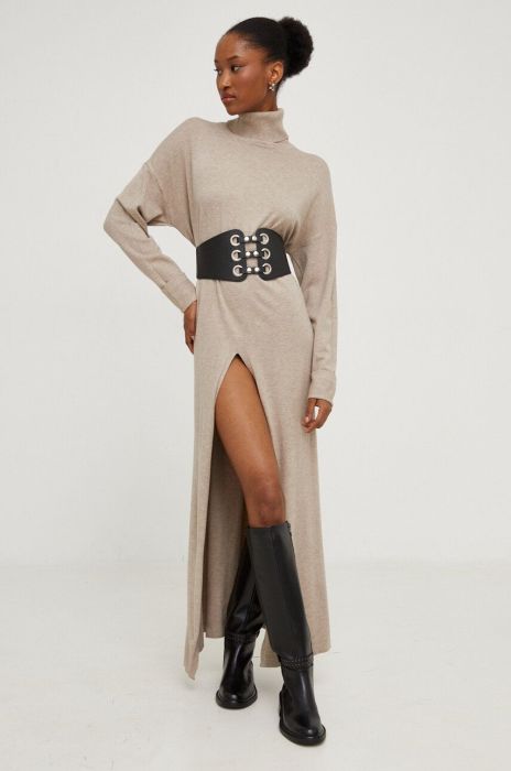 Сукня Answear Lab колір бежевий maxi oversize (3530308)