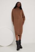 Сукня Answear Lab колір коричневий midi oversize (3483436)