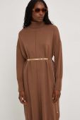 Сукня Answear Lab колір коричневий midi oversize (3483436)