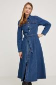 Джинсова сукня Answear Lab mini розкльошена колір блакитний (3551920)