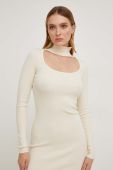 Сукня Answear Lab колір бежевий mini облягаюча (3559128)