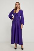 Сукня Answear Lab колір фіолетовий maxi розкльошена (3639708)
