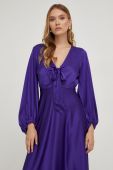 Сукня Answear Lab колір фіолетовий maxi розкльошена (3639708)