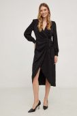 Сукня Answear Lab колір чорний midi розкльошена (3649131)