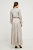 Сукня Answear Lab колір срібний maxi розкльошена