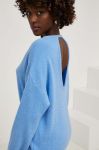 Светр з вовною Answear Lab легкий колір блакитний (3622935)
