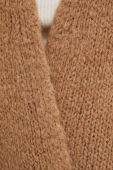 Кардиган з вовною Answear Lab колір коричневий теплий