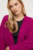 Кардиган з вовною Answear Lab колір рожевий теплий