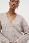 Кардиган з вовною Answear Lab колір бежевий (3652236)