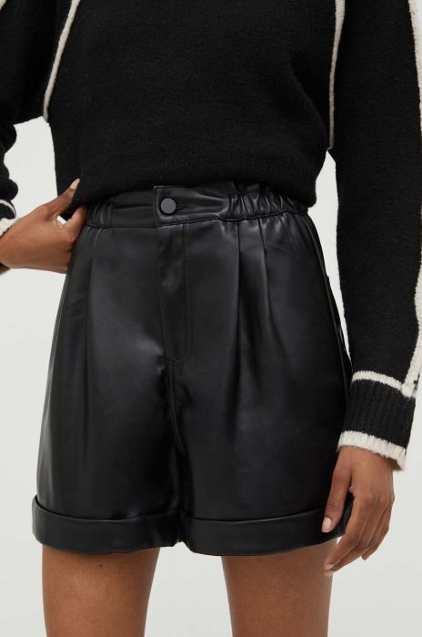 Шорти Answear Lab жіночі колір чорний однотонні висока посадка (3646165)