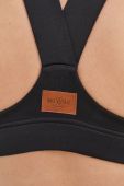 Спортивний бюстгальтер MUUV V Shape колір чорний гладкий