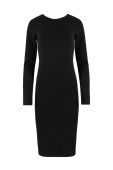 Сукня MUUV. Sukienka Back En Route колір чорний midi облягаюча