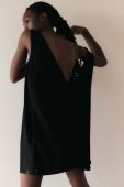 Бавовняна сукня MUUV. Sukienka #skategirl колір чорний mini oversize