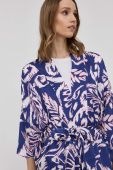 Кімоно Beatrice B колір синій oversize візерунок