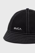 Бавовняний капелюх RVCA колір чорний з бавовни
