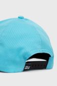 Бавовняна кепка LaBellaMafia з принтом колір блакитний