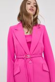 Піджак Nissa колір рожевий однобортний однотонна