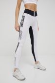 Легінси для тренувань LaBellaMafia жіночі колір білий з принтом