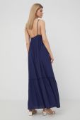 Сукня з домішкою шовку Beatrice B колір синій maxi розкльошена (3108188)