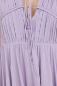 Сукня з домішкою шовку Liviana Conti колір фіолетовий maxi розкльошена