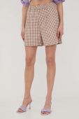 Шорти Brixton жіночі колір коричневий візерунок висока посадка
