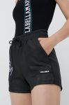 Шорти LaBellaMafia жіночі колір чорний з принтом висока посадка (2432568)