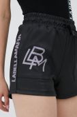 Шорти LaBellaMafia жіночі колір чорний з принтом висока посадка (2432568)