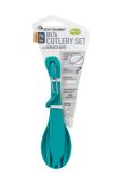 Туристичний набір столових приборів Sea To Summit Delta Cutlery Set колір зелений