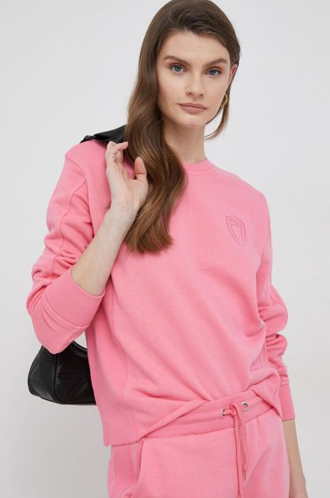 Кофта Blauer жіноча колір рожевий однотонна