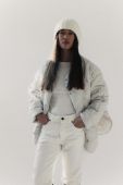 Куртка MUUV. PIQUE жіноча колір білий зимова oversize