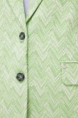 Піджак Mos Mosh колір зелений однобортний візерунок (3016195)