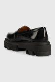Шкіряні мокасини Charles Footwear Mey жіночі колір чорний на платформі Mey.Loafer.Basic (3120414)