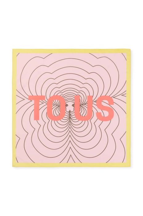 Хустка Tous жіноча колір жовтий візерунок (3016204)