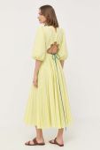 Сукня Beatrice B колір жовтий midi розкльошена