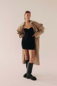 Сукня MUUV. колір чорний mini облягаюча (3171587)
