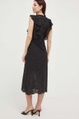 Сукня Nissa колір чорний midi пряма (3215078)