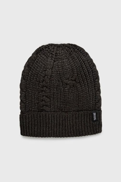 Шапка з домішкою вовни Bomboogie колір чорний