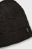 Шапка з домішкою вовни Bomboogie колір чорний