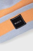 Шапка RVCA з тонкого трикотажу колір блакитний