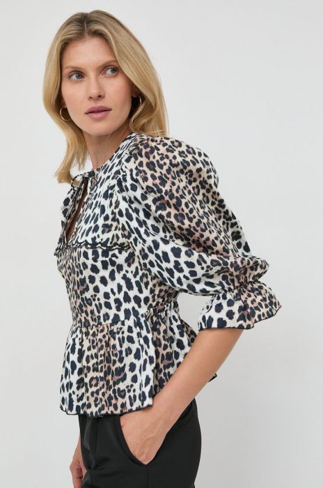 Блузка Notes du Nord жіноча візерунок колір барвистий