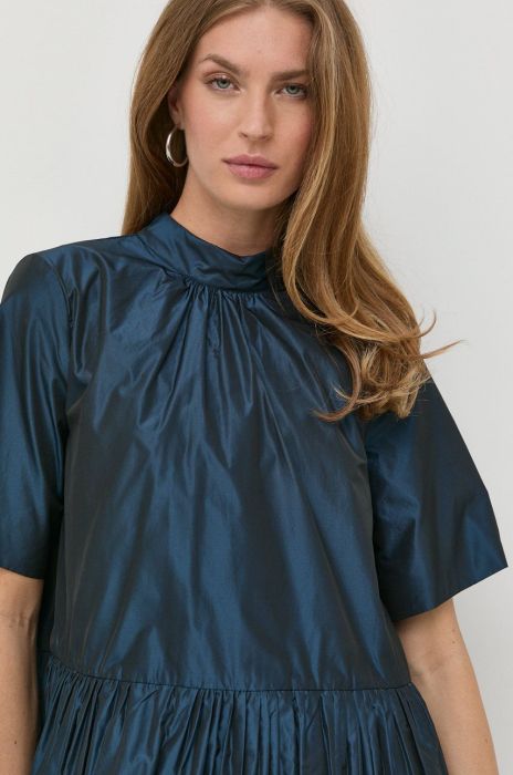 Блузка Beatrice B жіноча колір синій однотонна