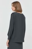 Блузка Liviana Conti жіноча колір сірий однотонна