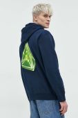 Кофта HUF чоловіча колір синій з капюшоном з принтом (2849292)