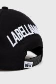 Бавовняна бейсболка LaBellaMafia колір чорний з аплікацією (2712697)